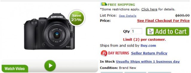 Samsung NX10 Deal