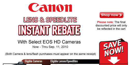 Canon Instant Rebate