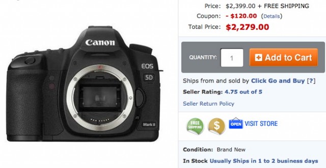Canon 5D Mark II Deal