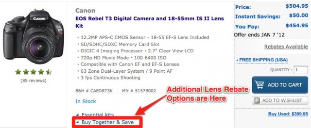 Canon DSLR Rebates
