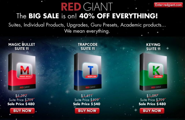 Red Giant Software Sale Red Giant Software Sale
