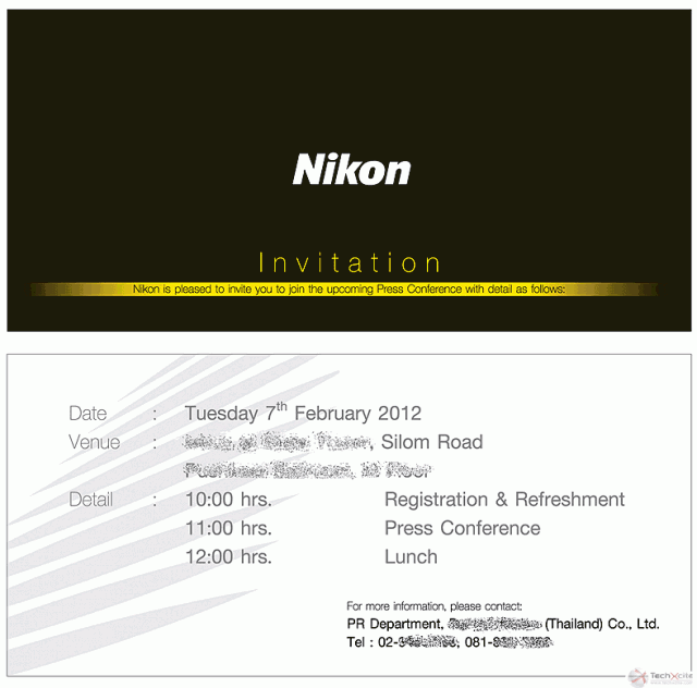 Nikon D800 Press Invite