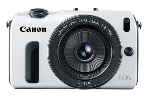 Canon EOS M White Front
