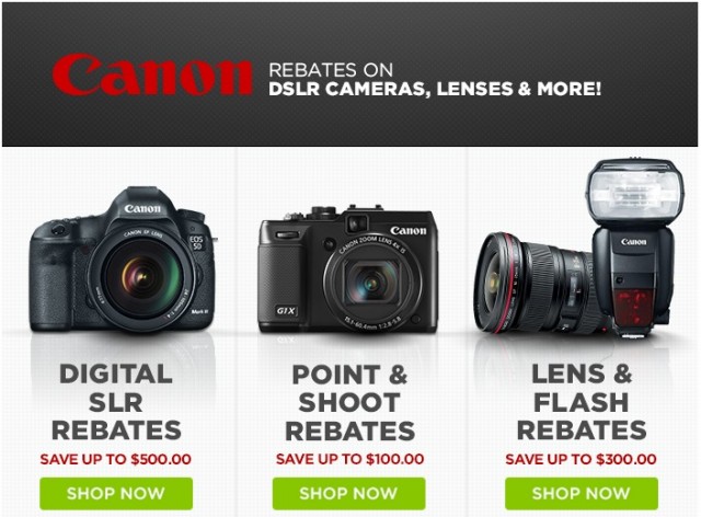 Canon Rebates
