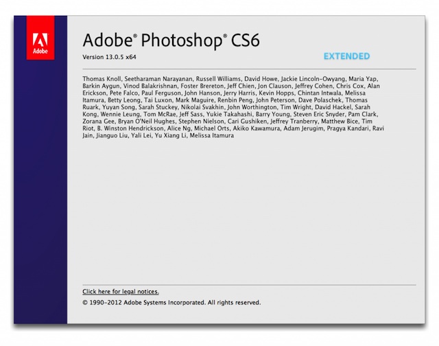 Photoshop CS6 Update
