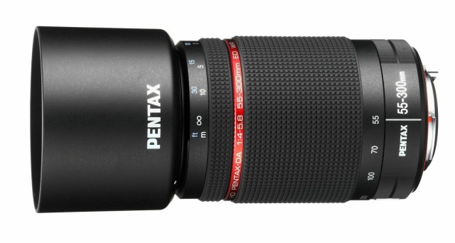 Pentax HD DA 55-300mm ED WR Lens with Hood