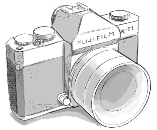 Fuji-X-T1-camera-drawing