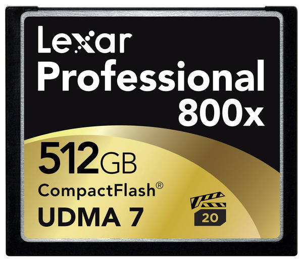Lexar Pro 512GB 800x CF Card