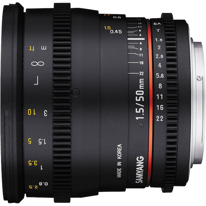 Samyang 50mm T1.5 Cine Lens