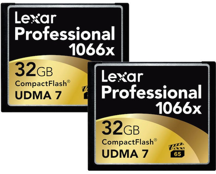 Deal: 2-Pack Lexar Professional 32GB CF Cards for $69