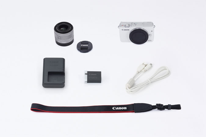 Canon EOS M10 in the box