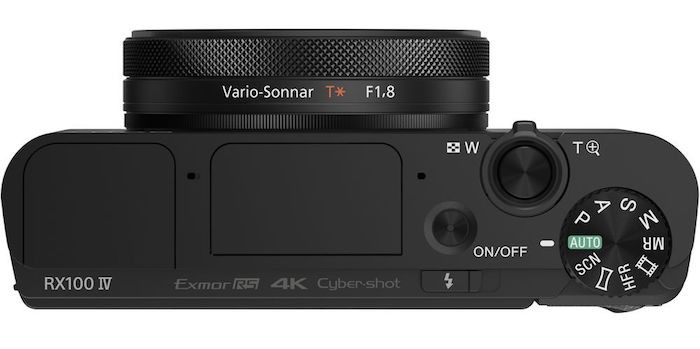 Sony RX100 IV top