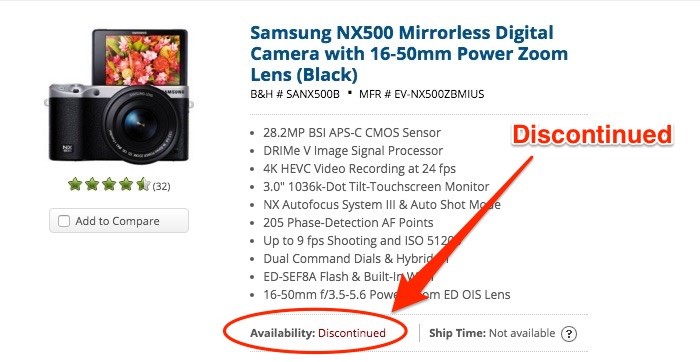Samsung_NX500_Discontinued